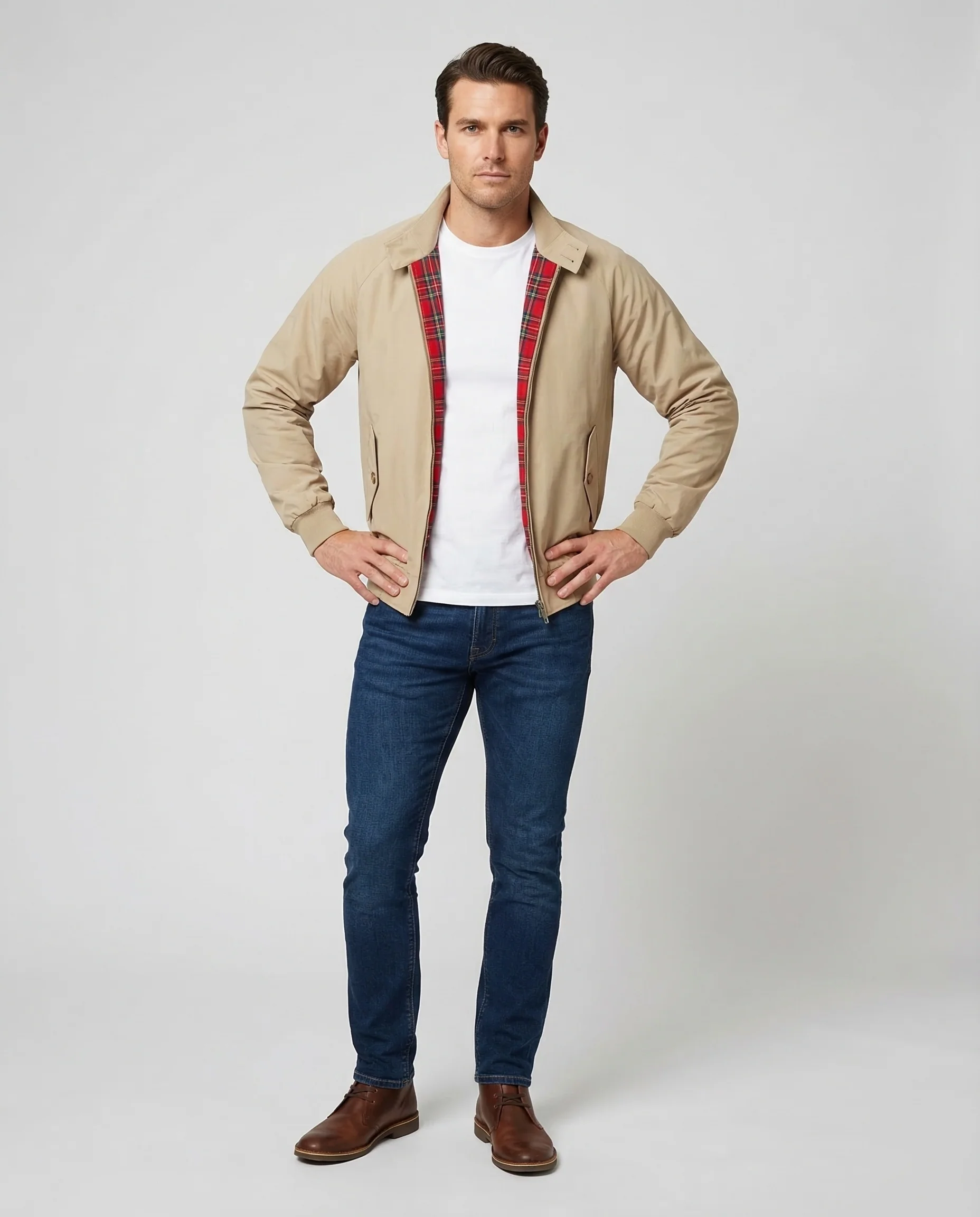 Herren Harrington Jacke Karo