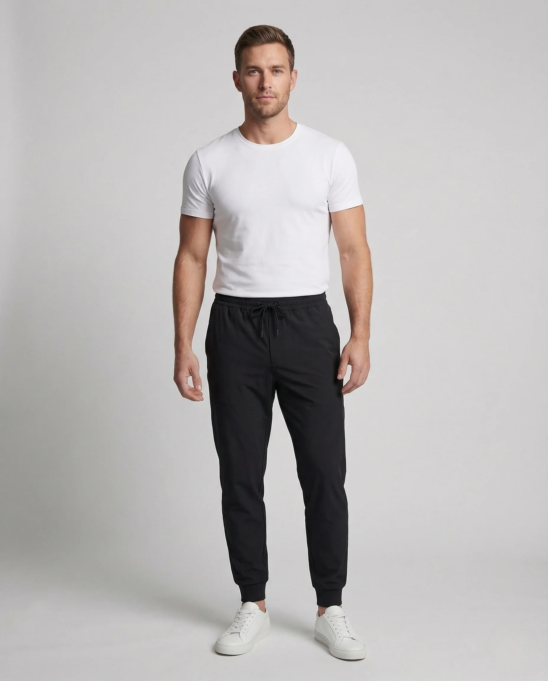 Herren Jogginghose Sport mit Elastischem Bund und Bündchen