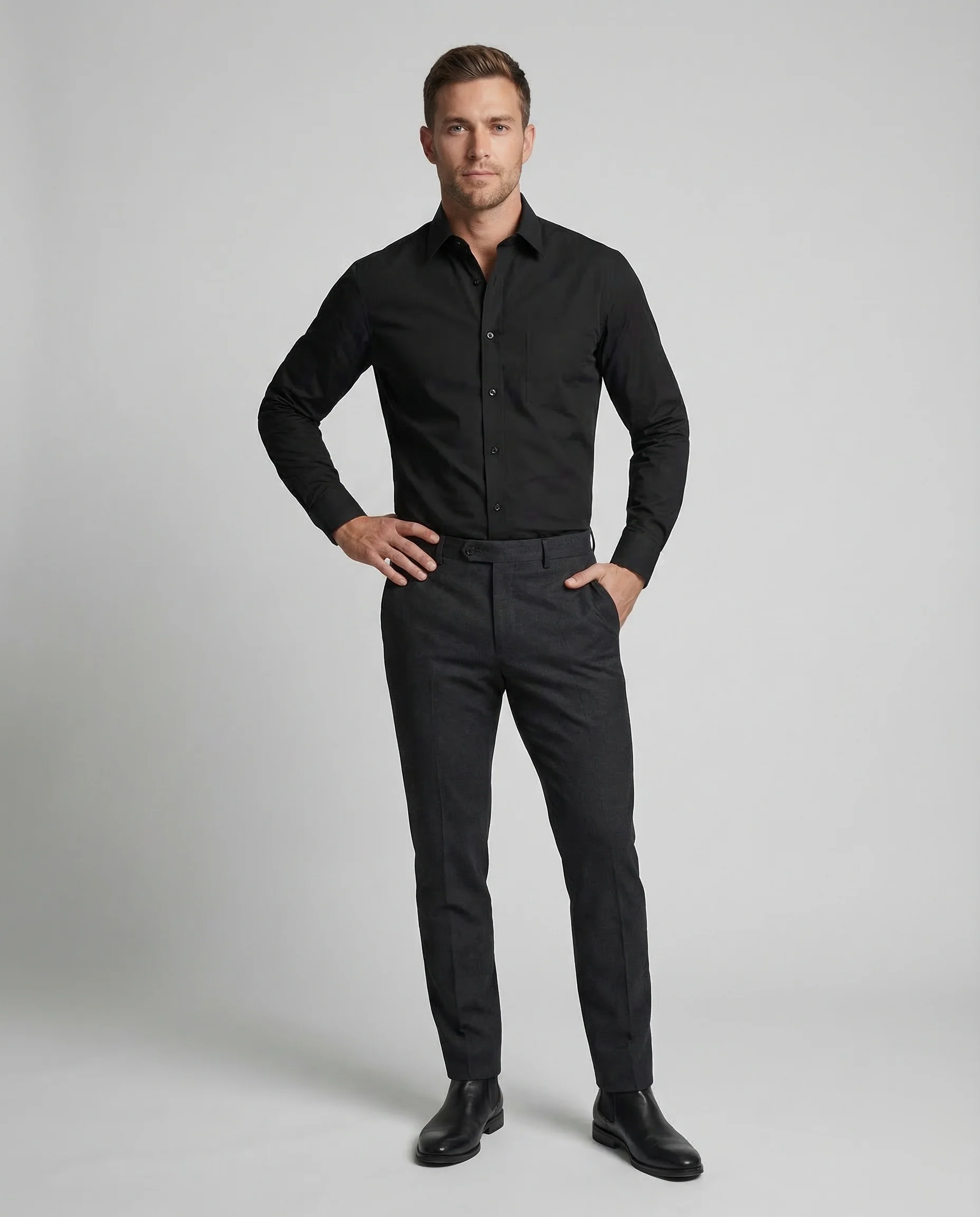 Herren Businesshemd Stretch