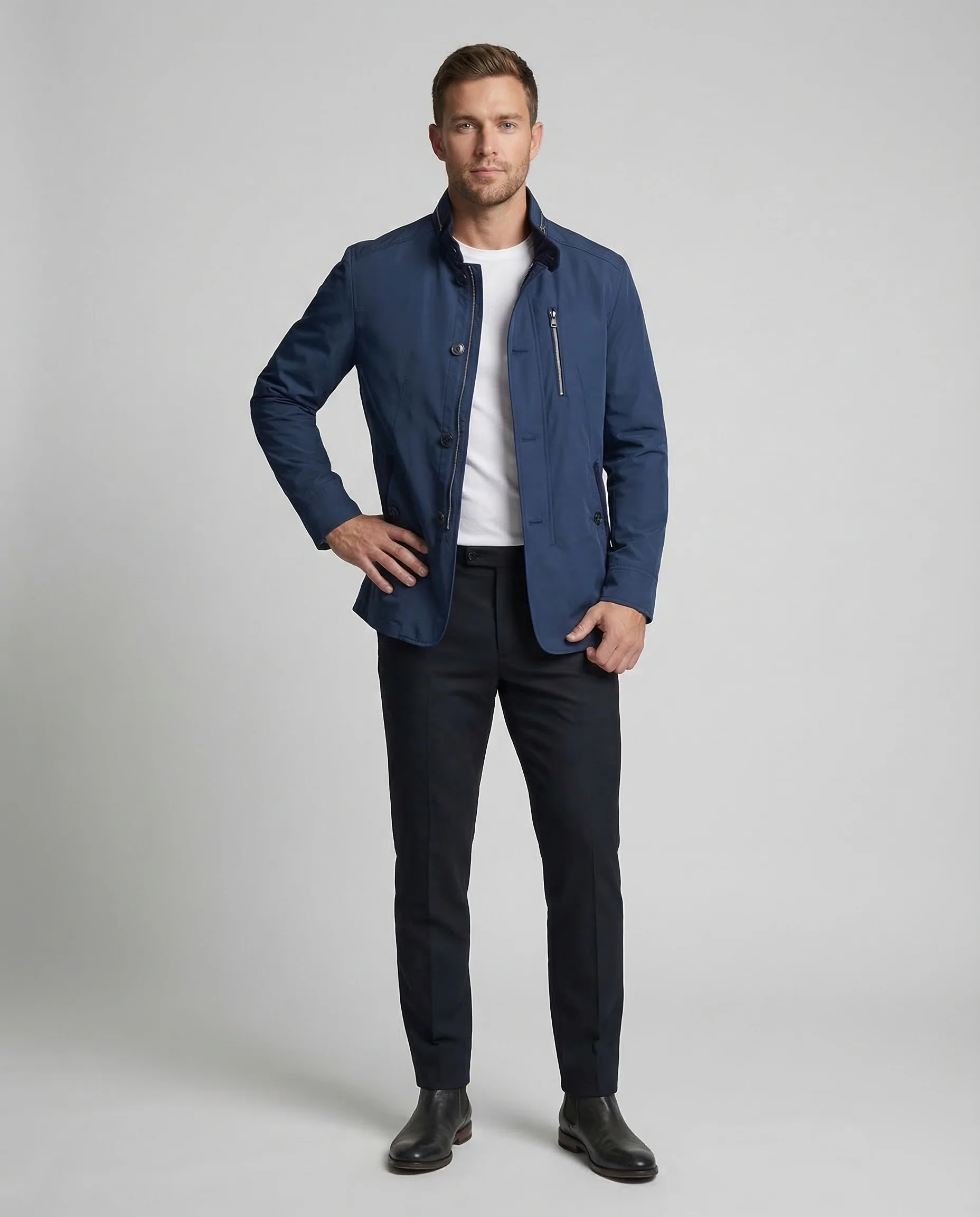 Herren Übergangsjacke Stehkragen
