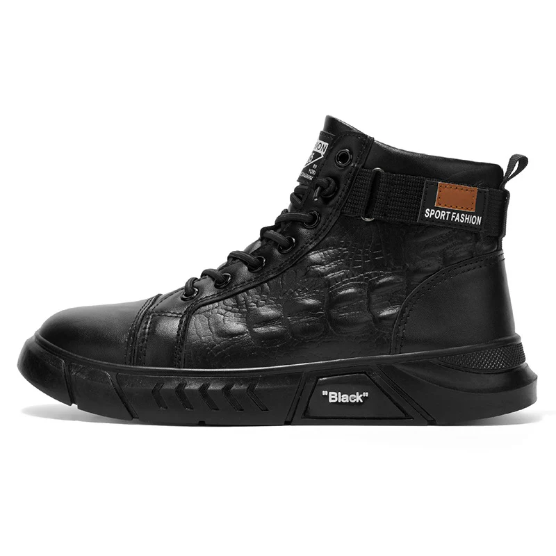 Herren Sportliche High-Top Schnürstiefel mit wasserabweisendem Obermaterial und rutschfester Sohle Heidi Mode - Image 5