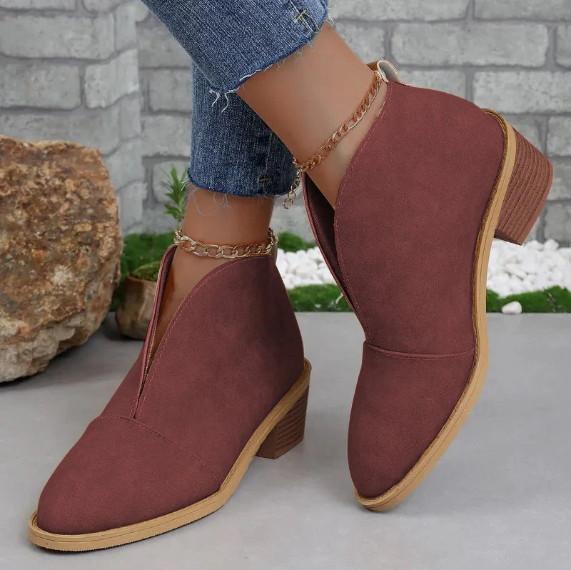Stiefeletten - Mittelhoher Absatz - Blockabsatz - Absatzstiefel - Damenstiefel Heidi Mode - Image 3